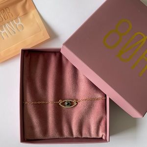 NWOT 8OR 8 Other Reasons Evil Eye Choker Necklace